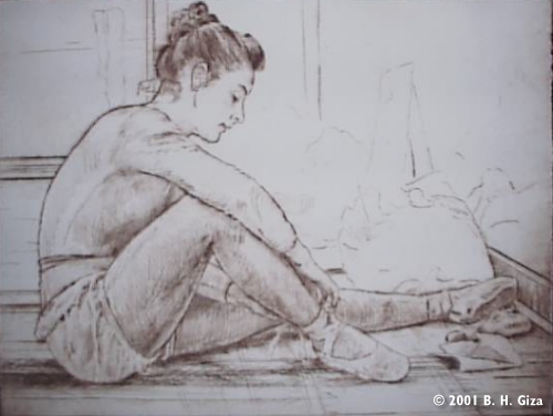 partially completed drypoint