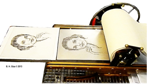 Halfwood with portrait