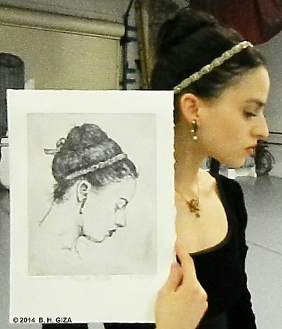 Ariela with her Print